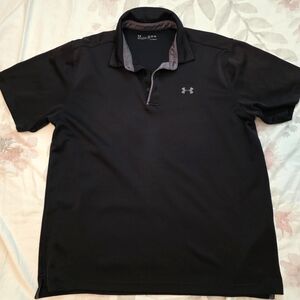 Under Armour Men's Black Polo Shirt